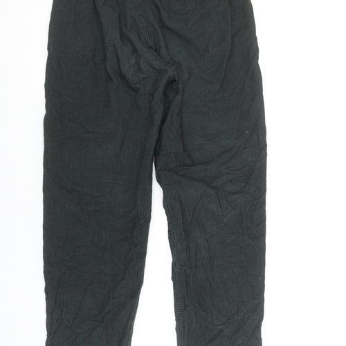 COS Womens Black Corduroy Chino Trousers Size 4 Straight Leg