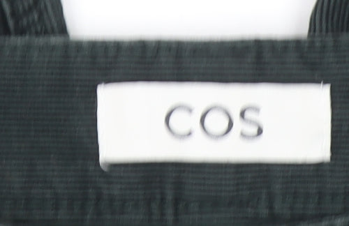 COS Womens Black Corduroy Chino Trousers Size 4 Straight Leg