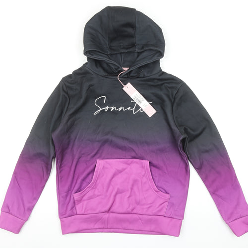 Sonneti Girls Multicoloured Pullover Hoodie 13-15 Years Graphic Hooded Sweatshirt
