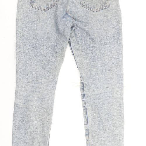 Levi's 501 CT Men's Light Blue Distressed Straight Denim Jeans W33 L34