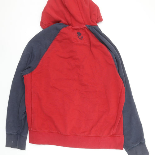 Next Team GB Red Henley Hoodie Men's Large Long Sleeve Sports Style
