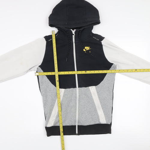 Nike Men’s XS Black Grey White Full Zip Hooded Jacket