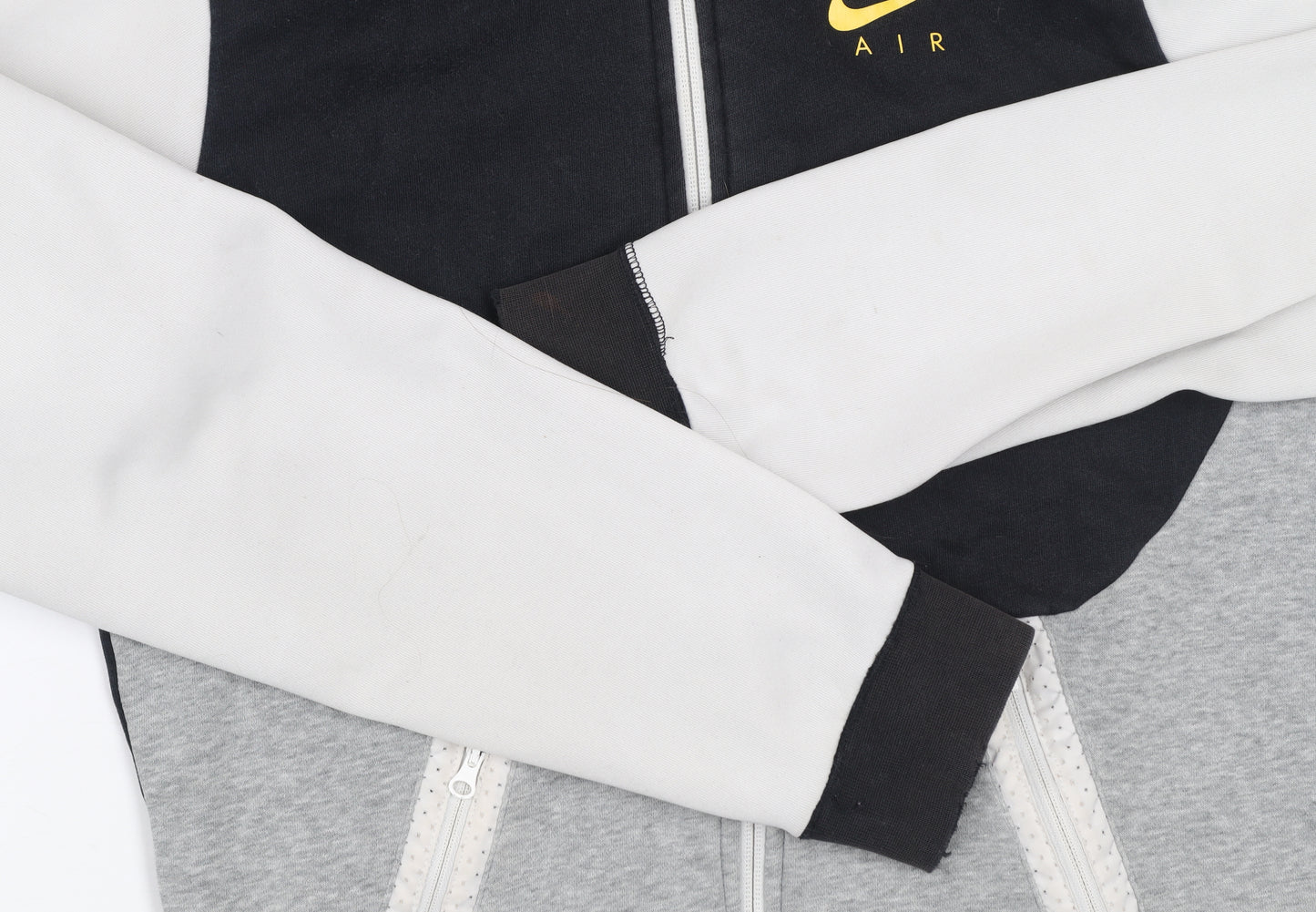 Nike Men’s XS Black Grey White Full Zip Hooded Jacket