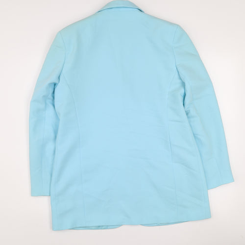 Katrin Women's Blue Long Single-Breasted Suit Jacket UK 12