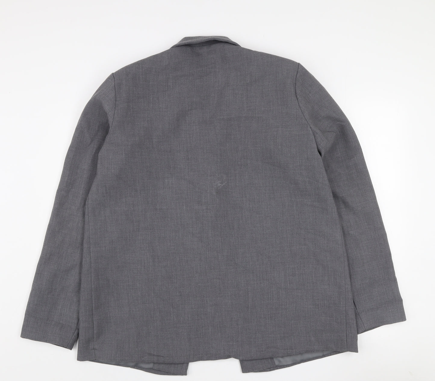 PrettyLittleThing Women Grey Size 8 Single-Breasted Blazer Jacket
