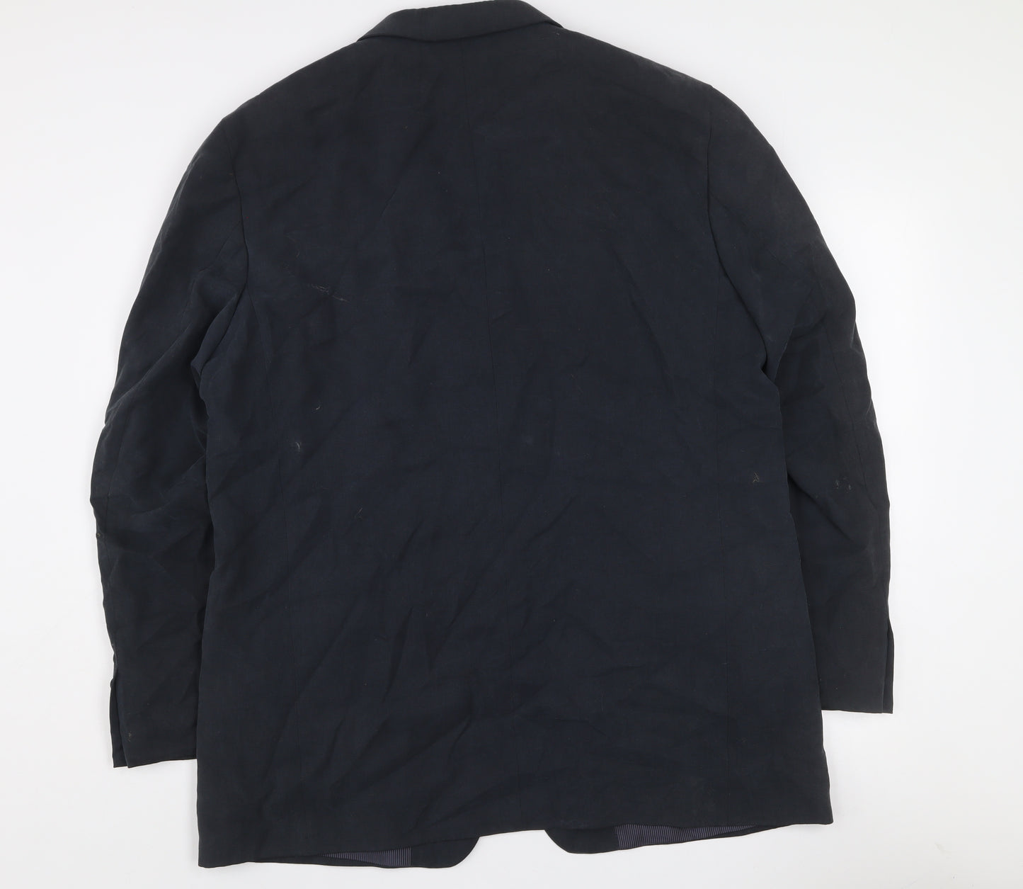 Marks and Spencer Men's Navy Linen Blend Single-Breasted Blazer Medium 41in Chest