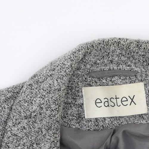 Eastex Women’s Grey Bouclé Lined Wool Blend Blazer Jacket UK 20