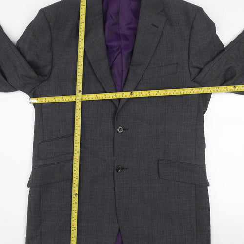 Marks and Spencer Men's Grey Wool Blazer Jacket Medium 40in Classic Fit