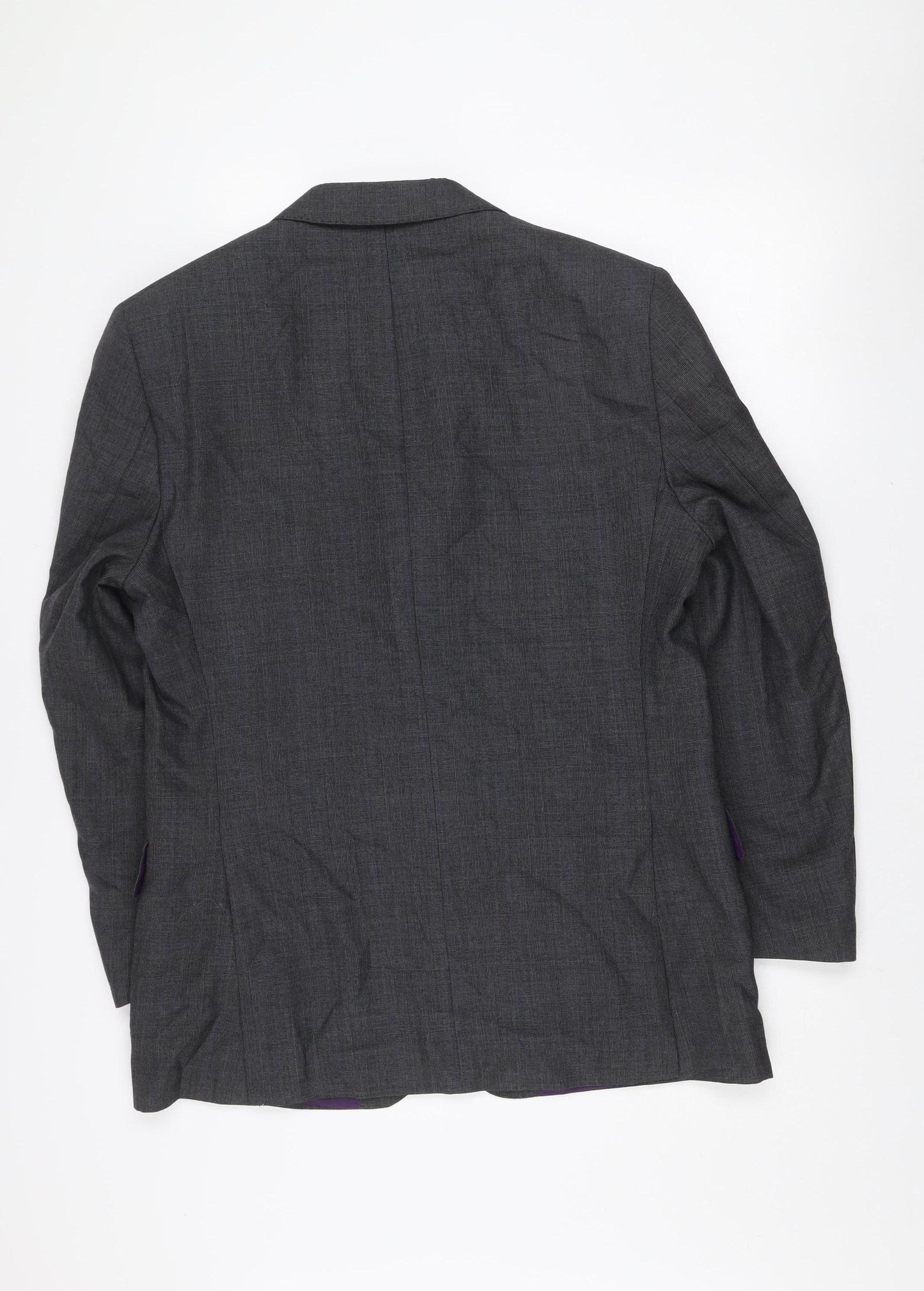 Marks and Spencer Men's Grey Wool Blazer Jacket Medium 40in Classic Fit