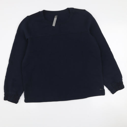 Mondetta Women's Navy Pullover Sweatshirt Medium Polyester Cotton Blend