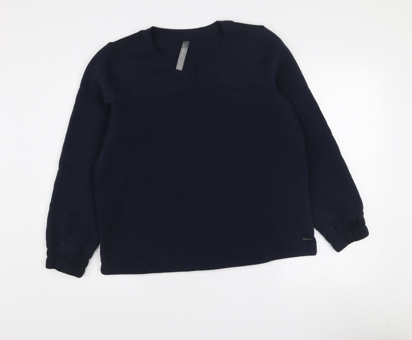 Mondetta Women's Navy Pullover Sweatshirt Medium Polyester Cotton Blend