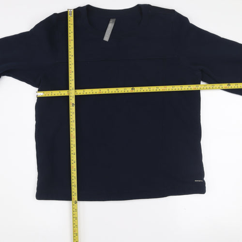 Mondetta Women's Navy Pullover Sweatshirt Medium Polyester Cotton Blend