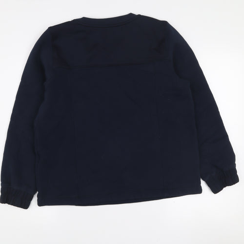 Mondetta Women's Navy Pullover Sweatshirt Medium Polyester Cotton Blend