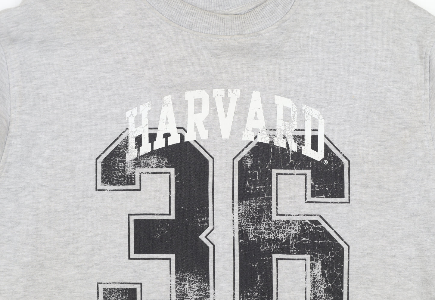 Harvard Grey Graphic Print Sweatshirt by Tu Women’s Size 10