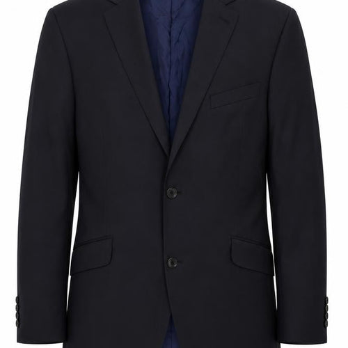 Austin Reed Men's Blue Wool Blend Two-Button Formal Blazer Jacket