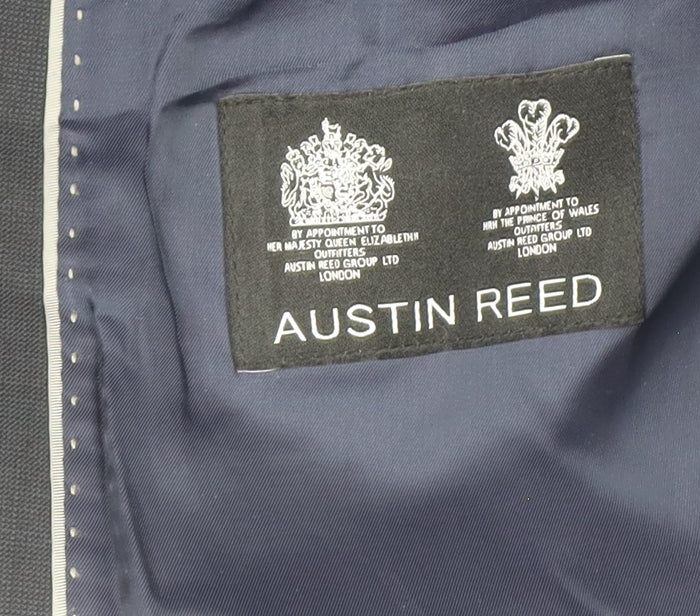 Austin Reed Men's Blue Wool Blend Two-Button Formal Blazer Jacket