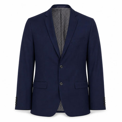 Limehaus Men's Blue 38R Regular Fit Single-Breasted Blazer