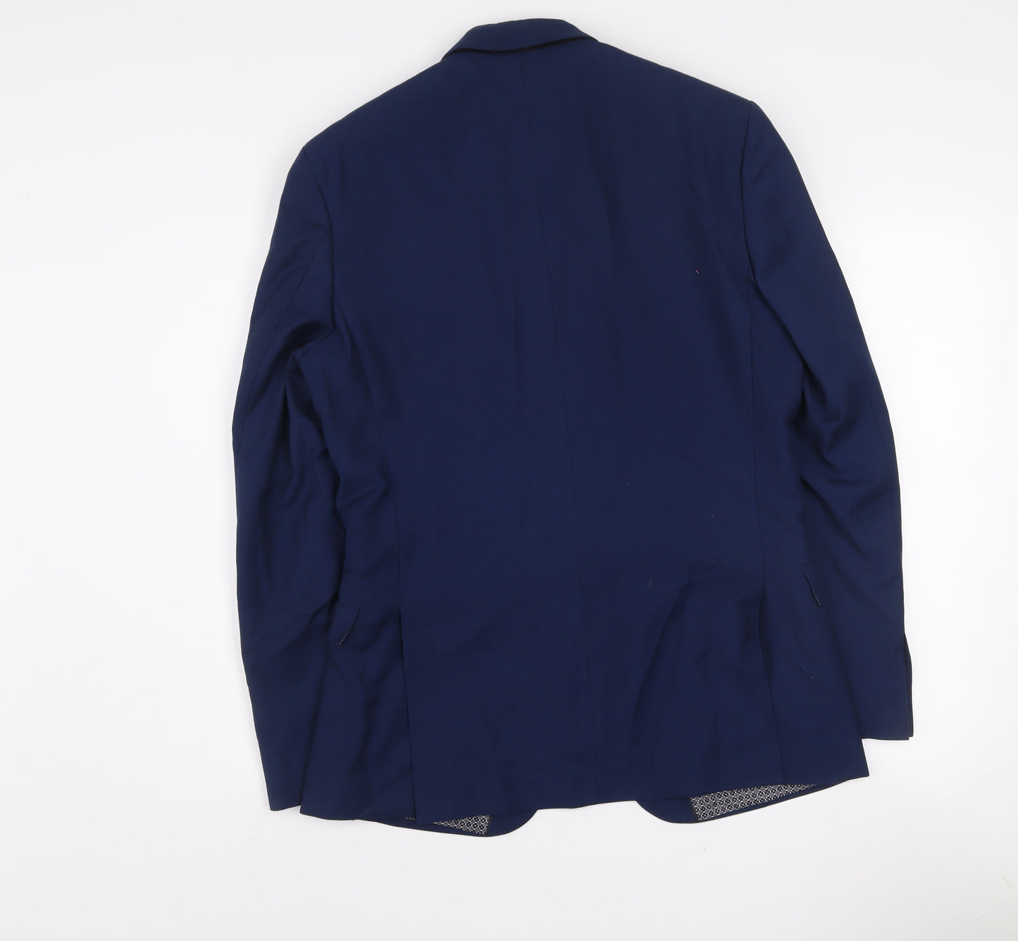 Limehaus Men's Blue 38R Regular Fit Single-Breasted Blazer