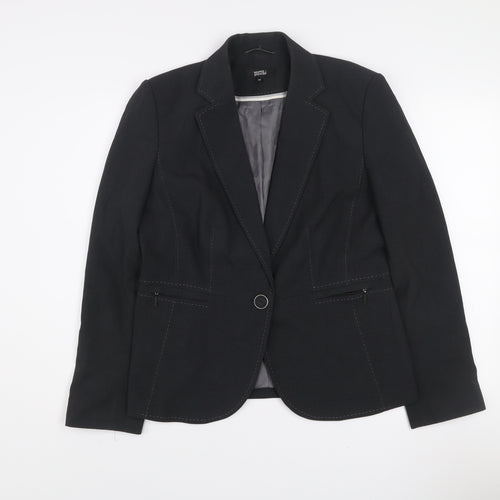 Marks and Spencer Womens Grey Size 14 Tailored Blazer Jacket