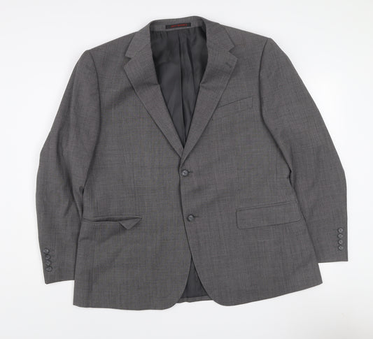 Odermark Mens Blue Striped Jacket Suit Jacket Size 44 – Preworn