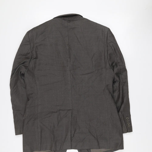 Marks and Spencer Men’s Grey Wool Blazer Jacket Medium 40in Classic Fit