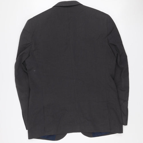Next Tailoring Men's Grey 42L Tailored Fit Wool Blend Blazer