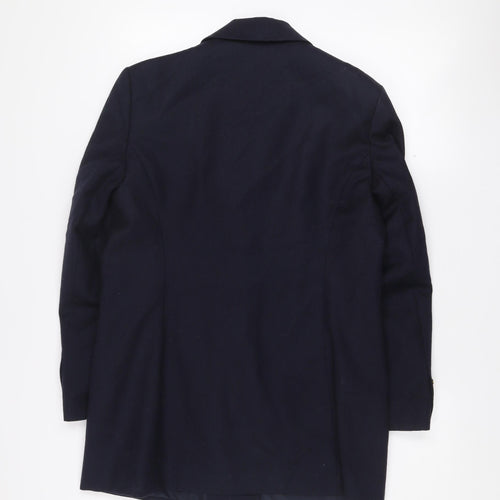 JFW Classics Womens Black Wool Double-Breasted Blazer Size 12