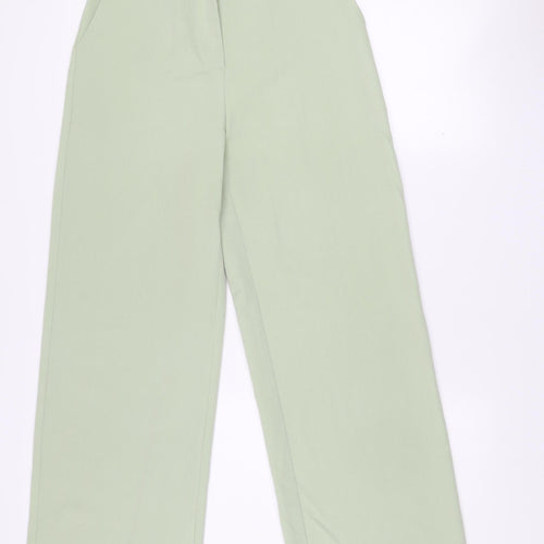 Motel Women’s Green XS Straight Leg Stretch Trousers