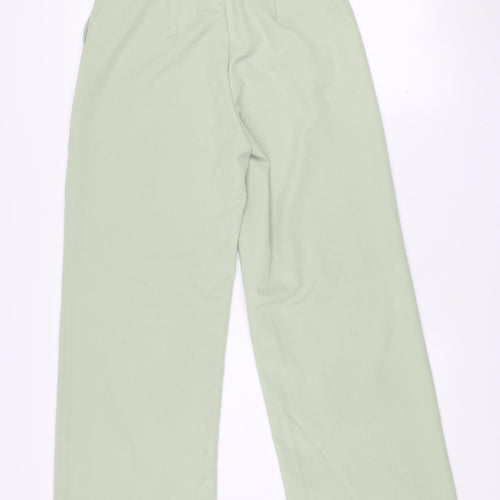 Motel Women’s Green XS Straight Leg Stretch Trousers