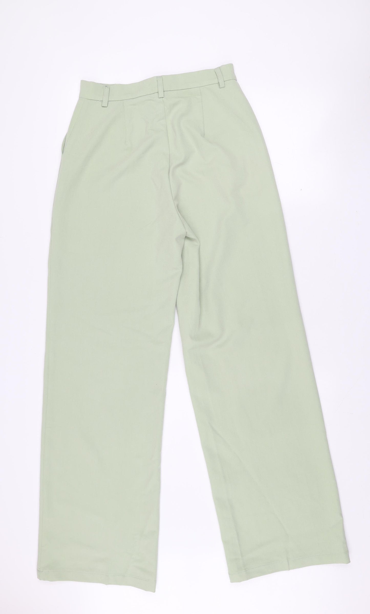 Motel Women’s Green XS Straight Leg Stretch Trousers