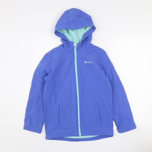 Mountain Warehouse Boys Blue Soft Shell Hooded Jacket 11-12 Years