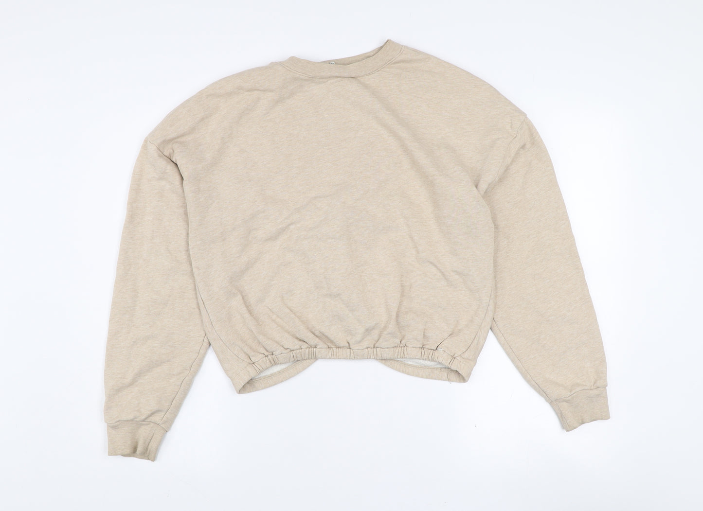 FRAME Womens Beige Oatmeal Heather Cotton Twist Back Sweatshirt M