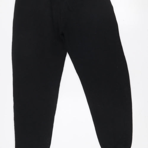 Collusion Men's Black Fleece Joggers Size M Relaxed Fit Drawstring Waist