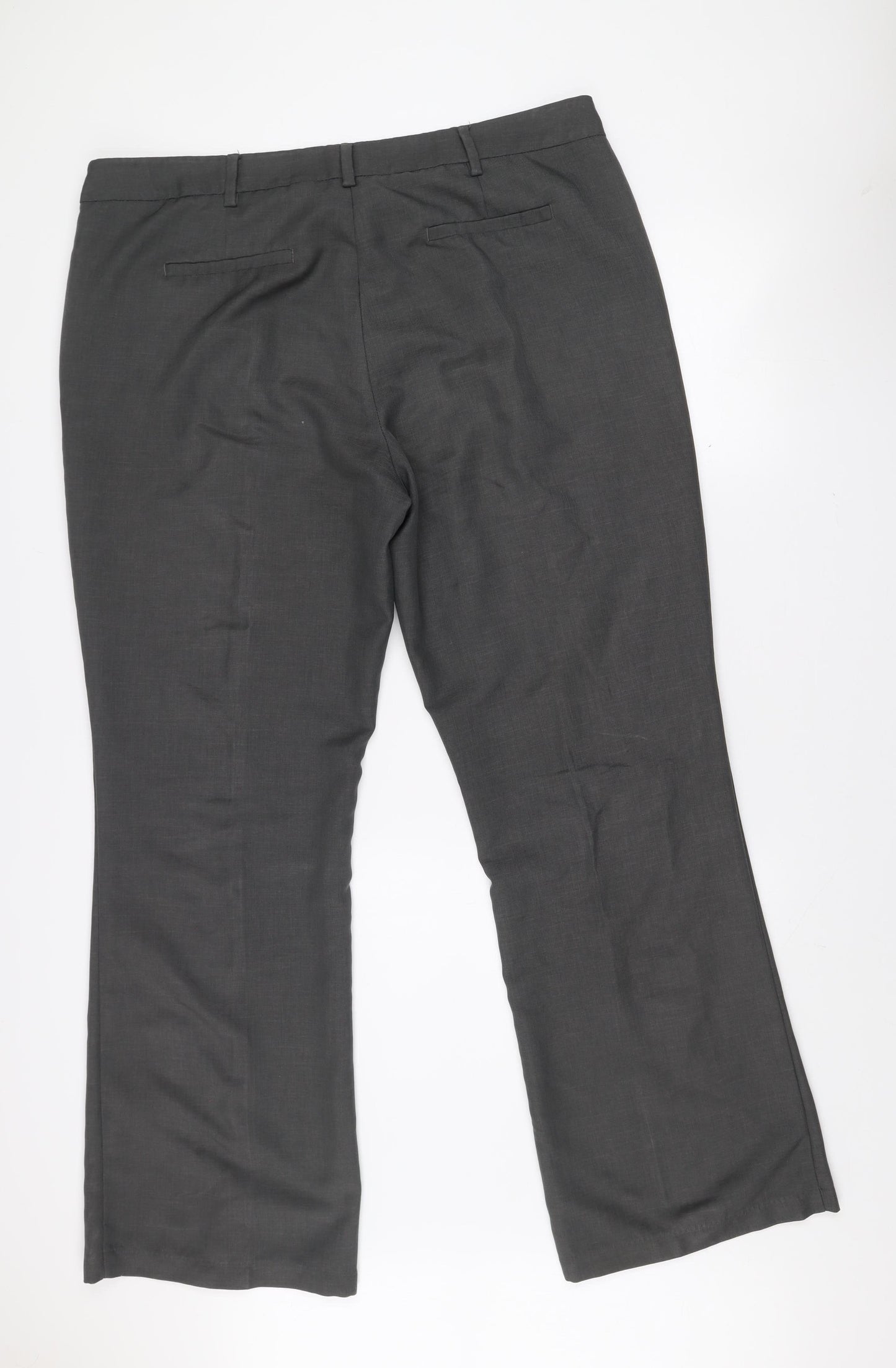 Next Men’s Grey Tailoring Dress Pants 18L Regular Fit Trousers