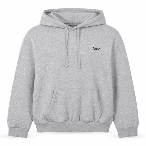 H&M Divided Girls Grey NASA Pullover Hoodie M Cotton Blend Fleece