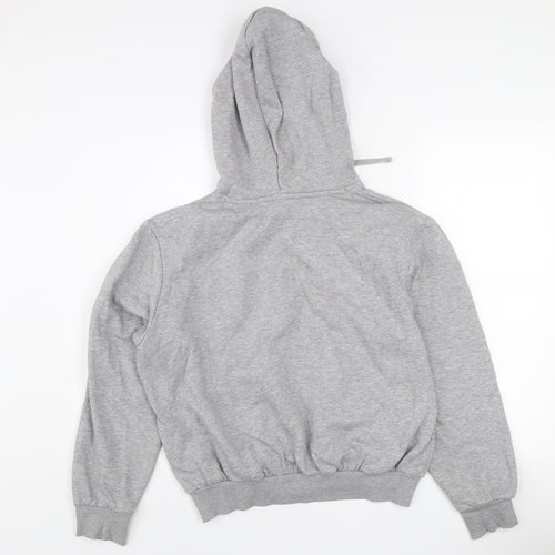 H&M Divided Girls Grey NASA Pullover Hoodie M Cotton Blend Fleece