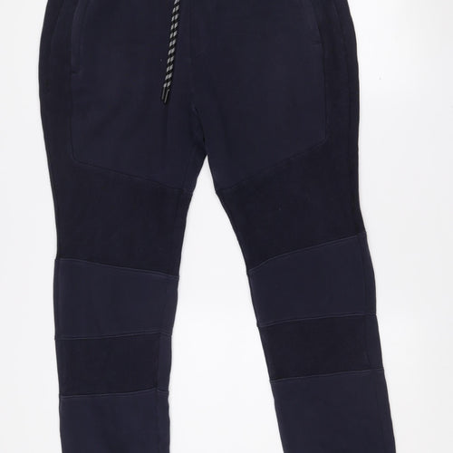 US ATH Mens Blue Fleece Jogger Sweatpants Size L