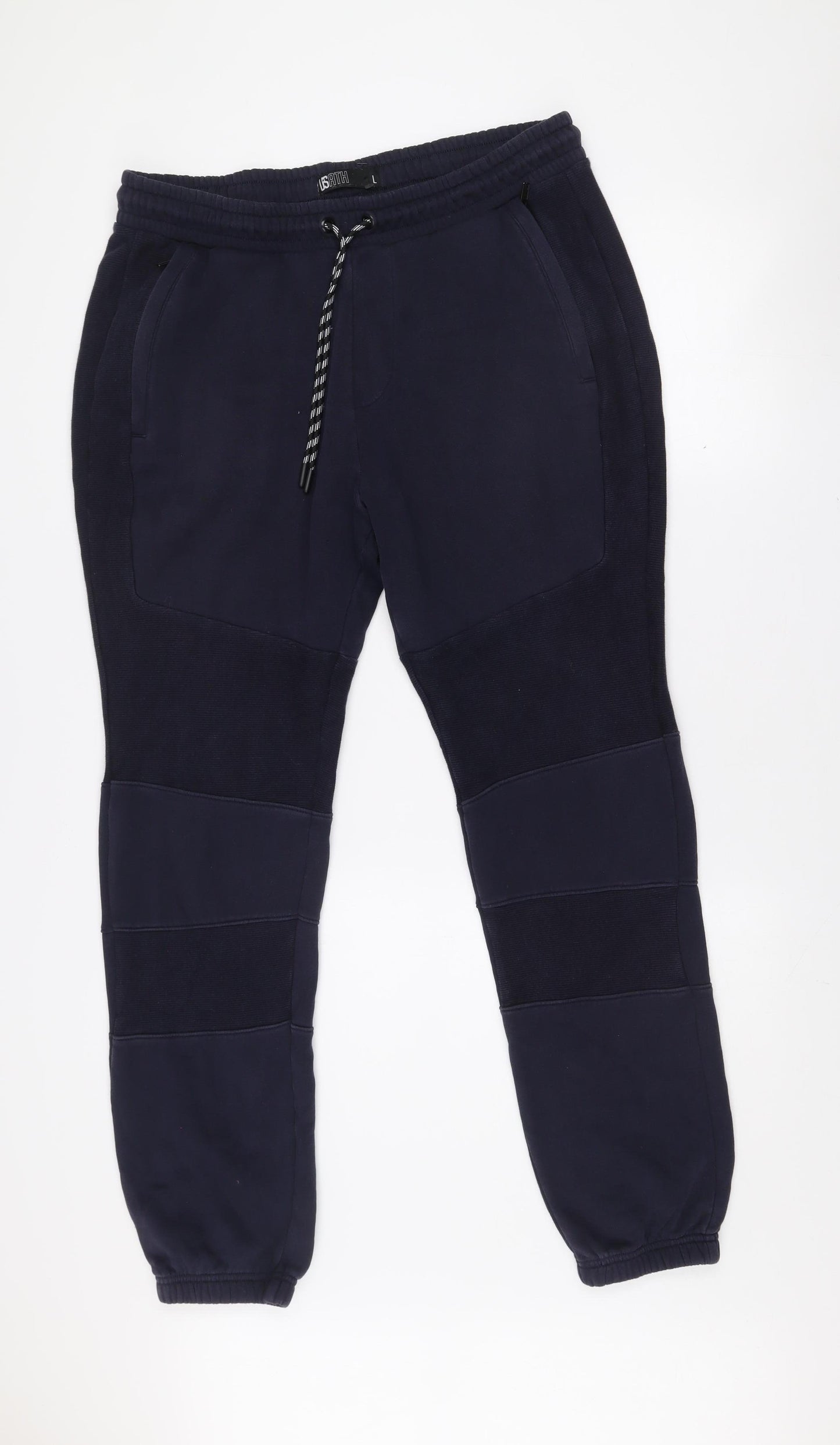 US ATH Mens Blue Fleece Jogger Sweatpants Size L