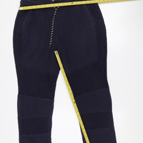 US ATH Mens Blue Fleece Jogger Sweatpants Size L