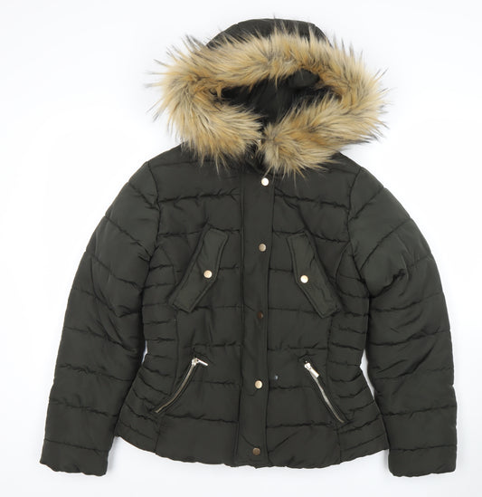 ASOS DESIGN Women's Black Faux Leather Bomber Jacket UK – Preworn