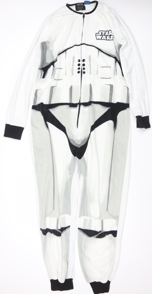 Burton Menswear Men’s White Star Wars Stormtrooper Fleece One Piece M