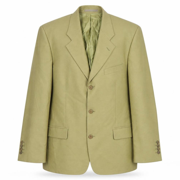 Douglas For Men Beige 42R Wool Single-Breasted Blazer Jacket
