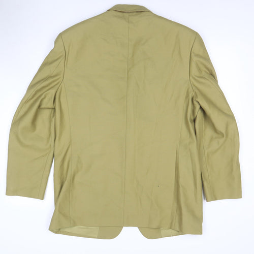 Douglas For Men Beige 42R Wool Single-Breasted Blazer Jacket