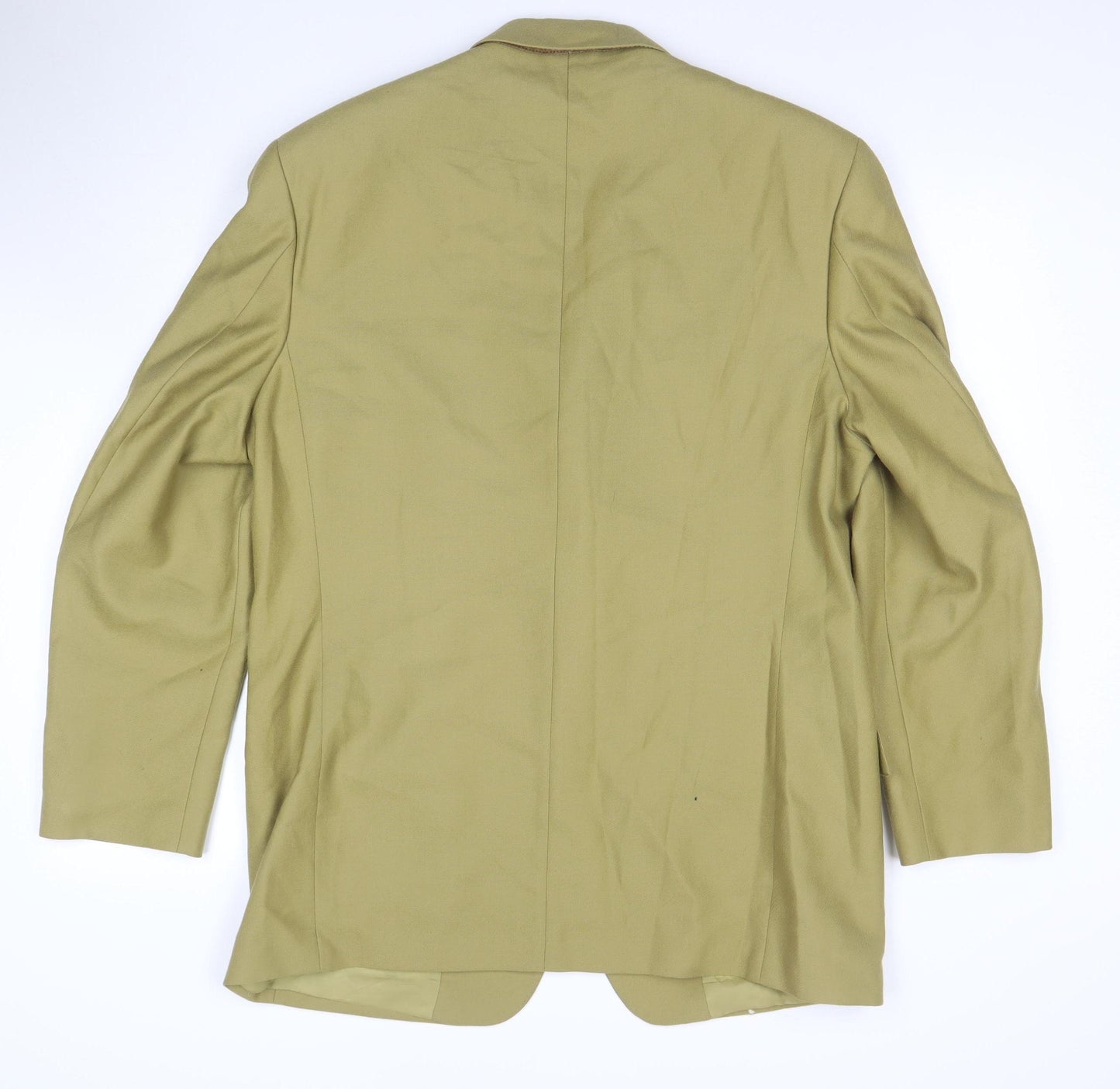 Douglas For Men Beige 42R Wool Single-Breasted Blazer Jacket