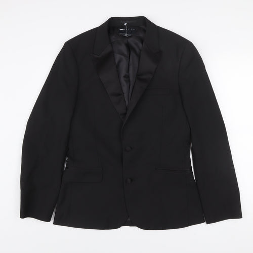 ASOS DESIGN Men's Black Slim Fit Shawl Lapel Suit Jacket 38 Short Formal