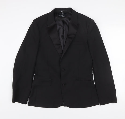 ASOS DESIGN Men's Black Slim Fit Shawl Lapel Suit Jacket 38 Short Formal