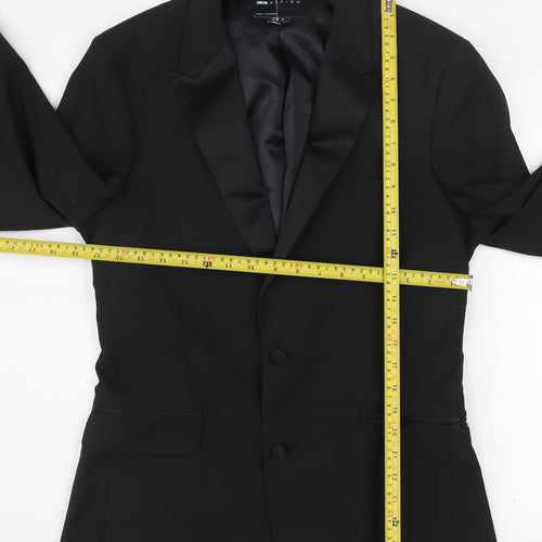 ASOS DESIGN Men's Black Slim Fit Shawl Lapel Suit Jacket 38 Short Formal