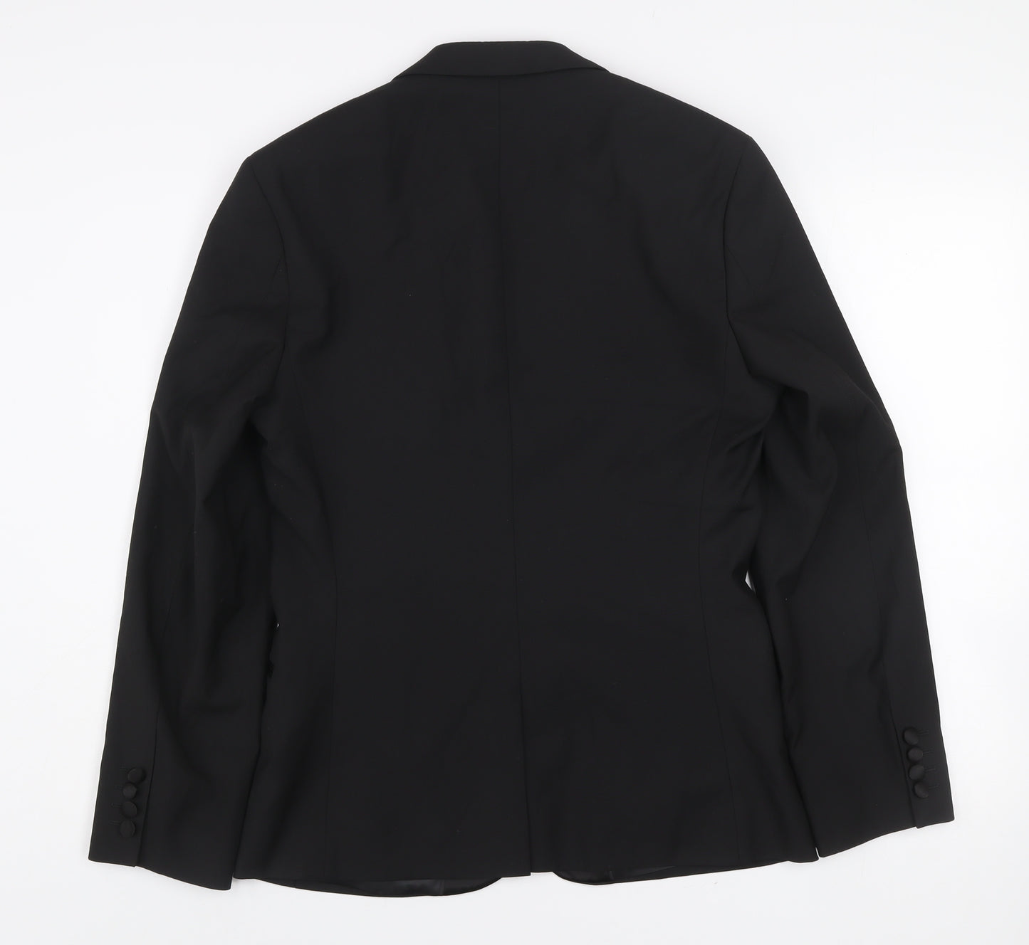 ASOS DESIGN Men's Black Slim Fit Shawl Lapel Suit Jacket 38 Short Formal