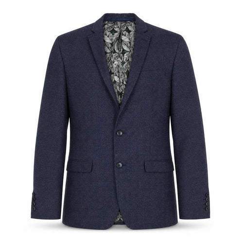 Red Herring Men's Blue Check 38R Regular Fit Blazer Jacket