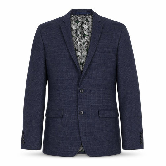 Red Herring Men's Blue Check 38R Regular Fit Blazer Jacket